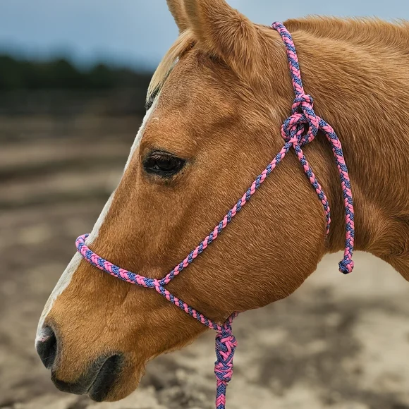 Pink and Blue Braided Rope - Picture 3 of 6